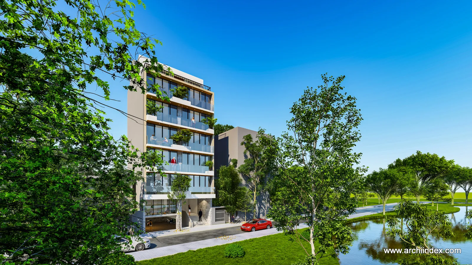 TCS SERVICED APARTMENT (căn hộ dịch vụ, Tây Hồ, Hà Nội), Archiindex thiết kế
