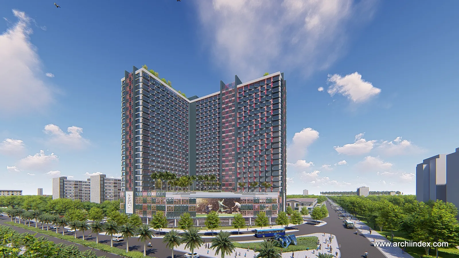 APEC MANDALA WYNDHA HUE (căn hộ dịch vụ, Thừa Thiên Huế), Archiindex thiết kế