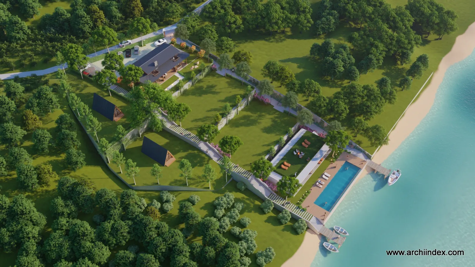 DONG CHANH VILLAGE (villas, Hồ Đồng Chanh, Hòa Bình), Archiindex thiết kế