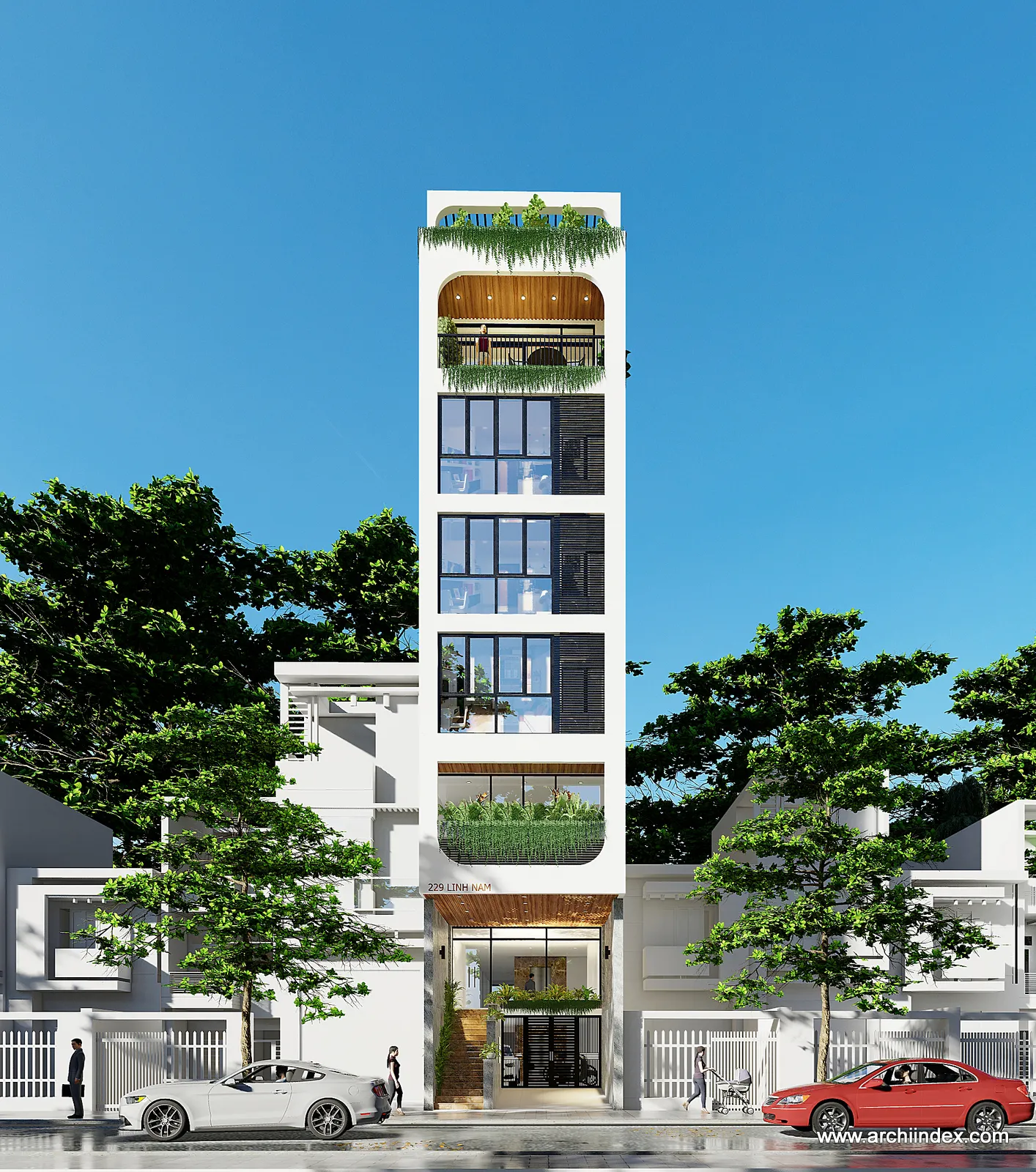 LN SERVICED APARTMENT (kiến trúc, Lĩnh Nam, Hà Nội), Archiindex thiết kế