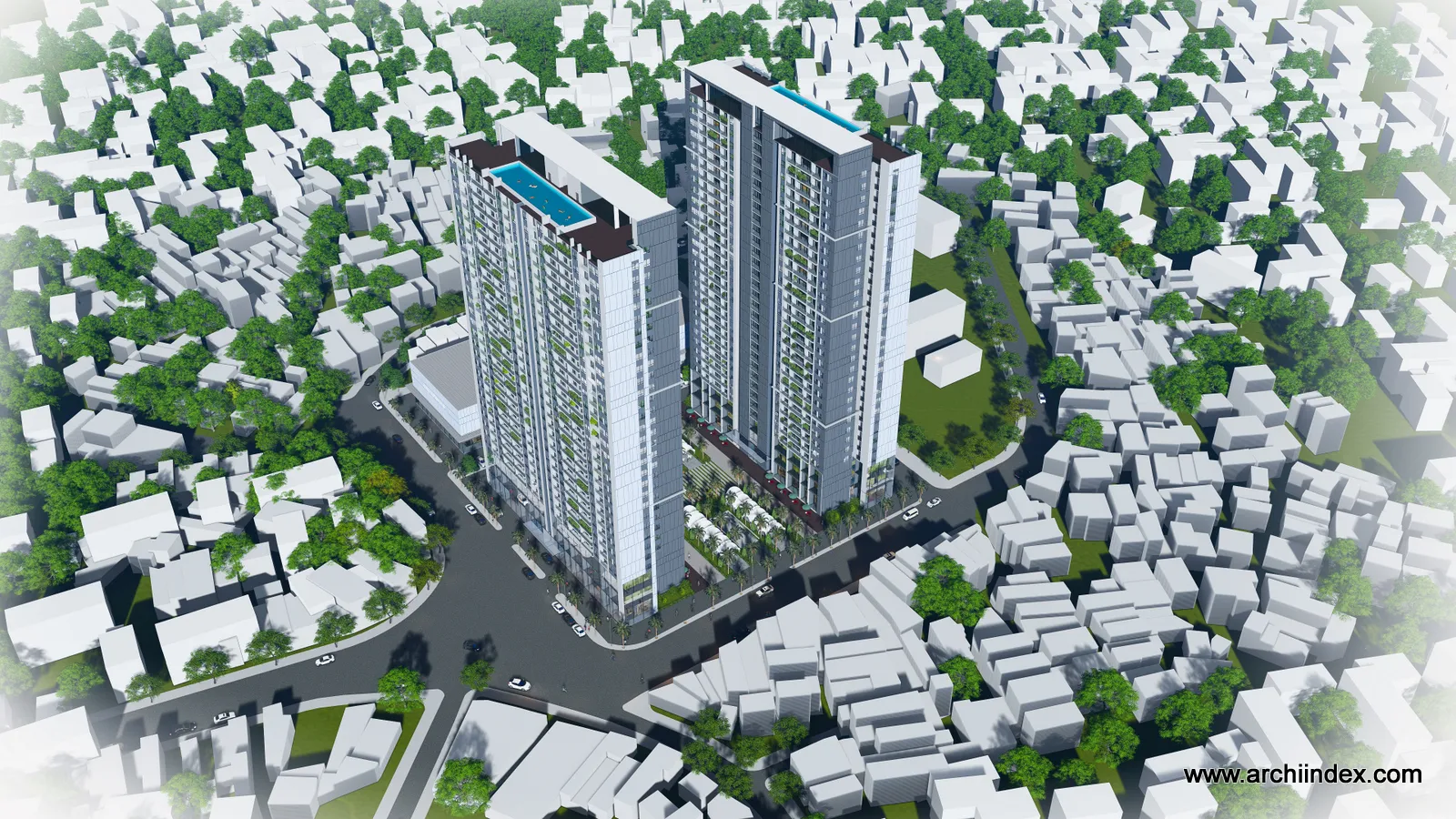 VUON DAO COMPLEX (tổ hợp, Đường Anh Đào, Bãi Cháy, Thành phố Hạ Long, Quảng Ninh), Archiindex thiết kế
